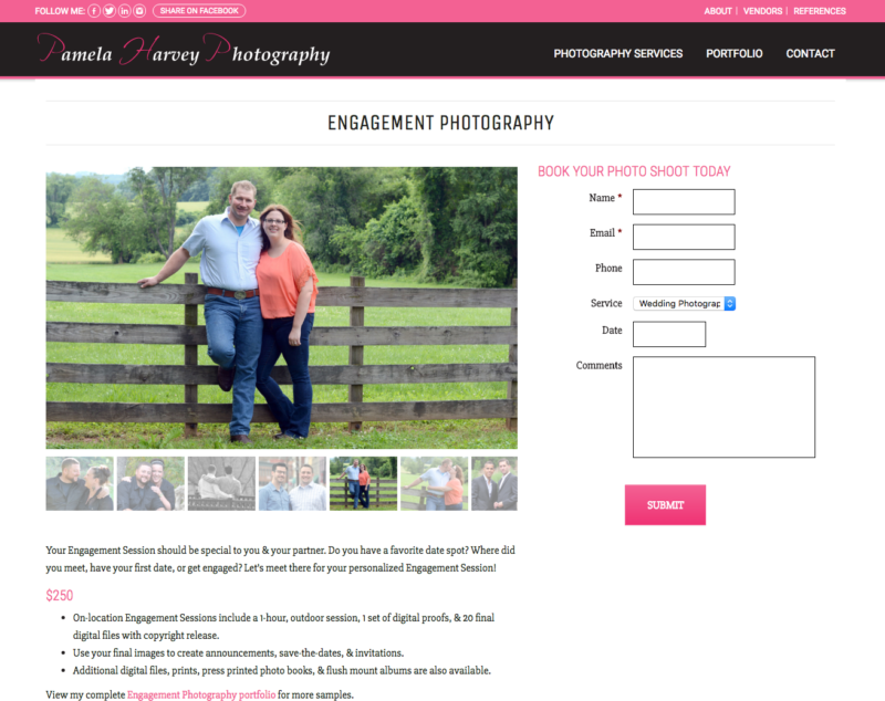 Pamela Harvey Photography | Bit Spring Web Services